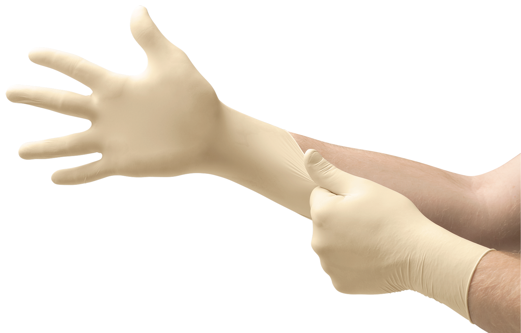 Gloves Exam Diamond Grip™ Medium NonSterile Latex Standard Cuff Length Textured Fingertips White Not Rated (100/BX, 10 BX/CS, 60CS/PLT) by Ansell Healthcare Products LLC  ID MF-300-M